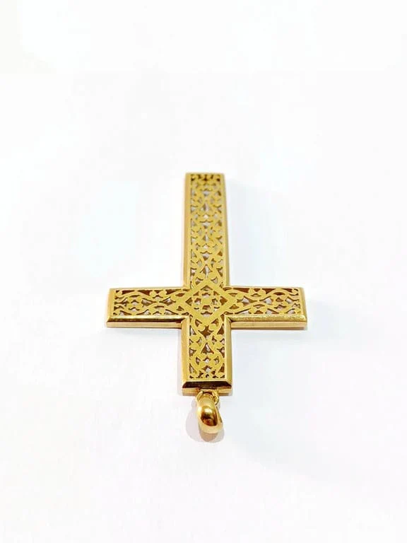 Pendant - openwork gold cross - Image 10