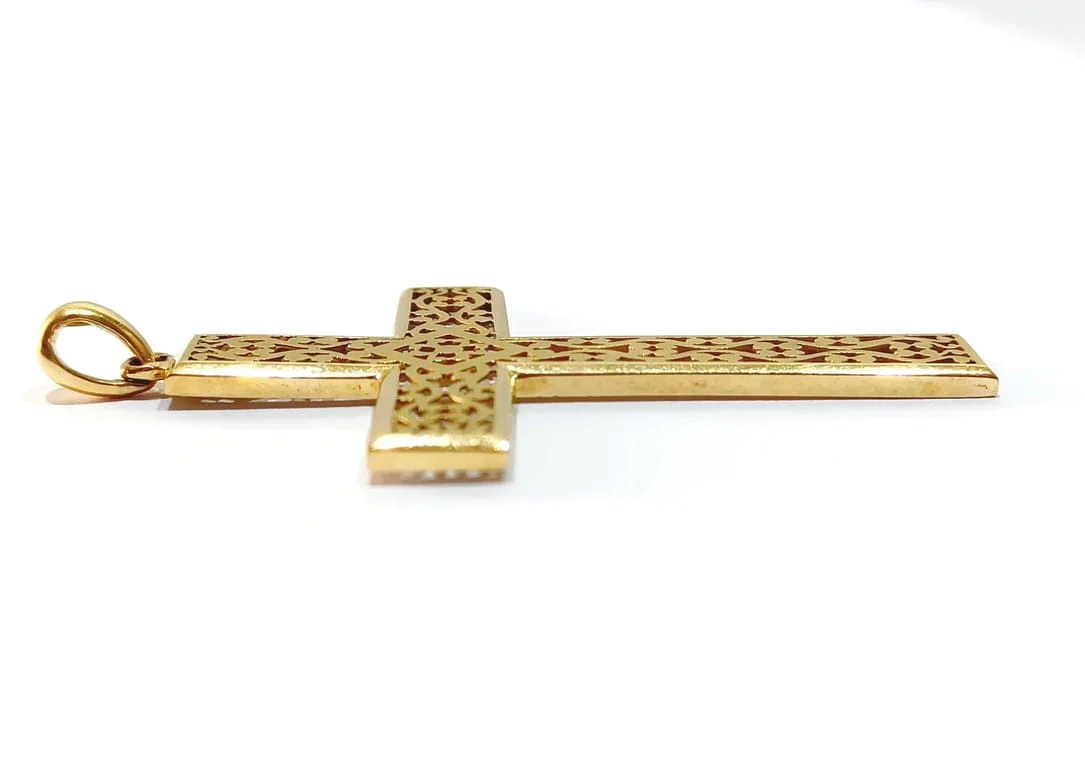 Pendant - openwork gold cross - Image 11