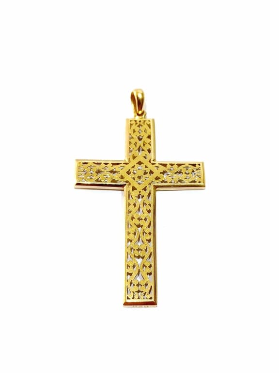 Pendant - openwork gold cross - Image 12