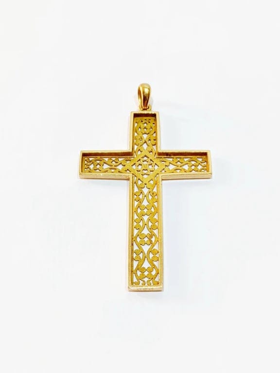 Pendant - openwork gold cross - Image 5