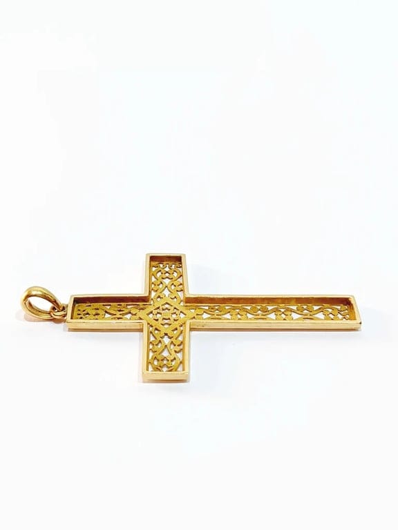 Pendant - openwork gold cross - Image 7
