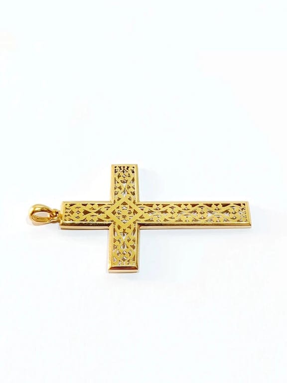 Pendant - openwork gold cross - Image 9