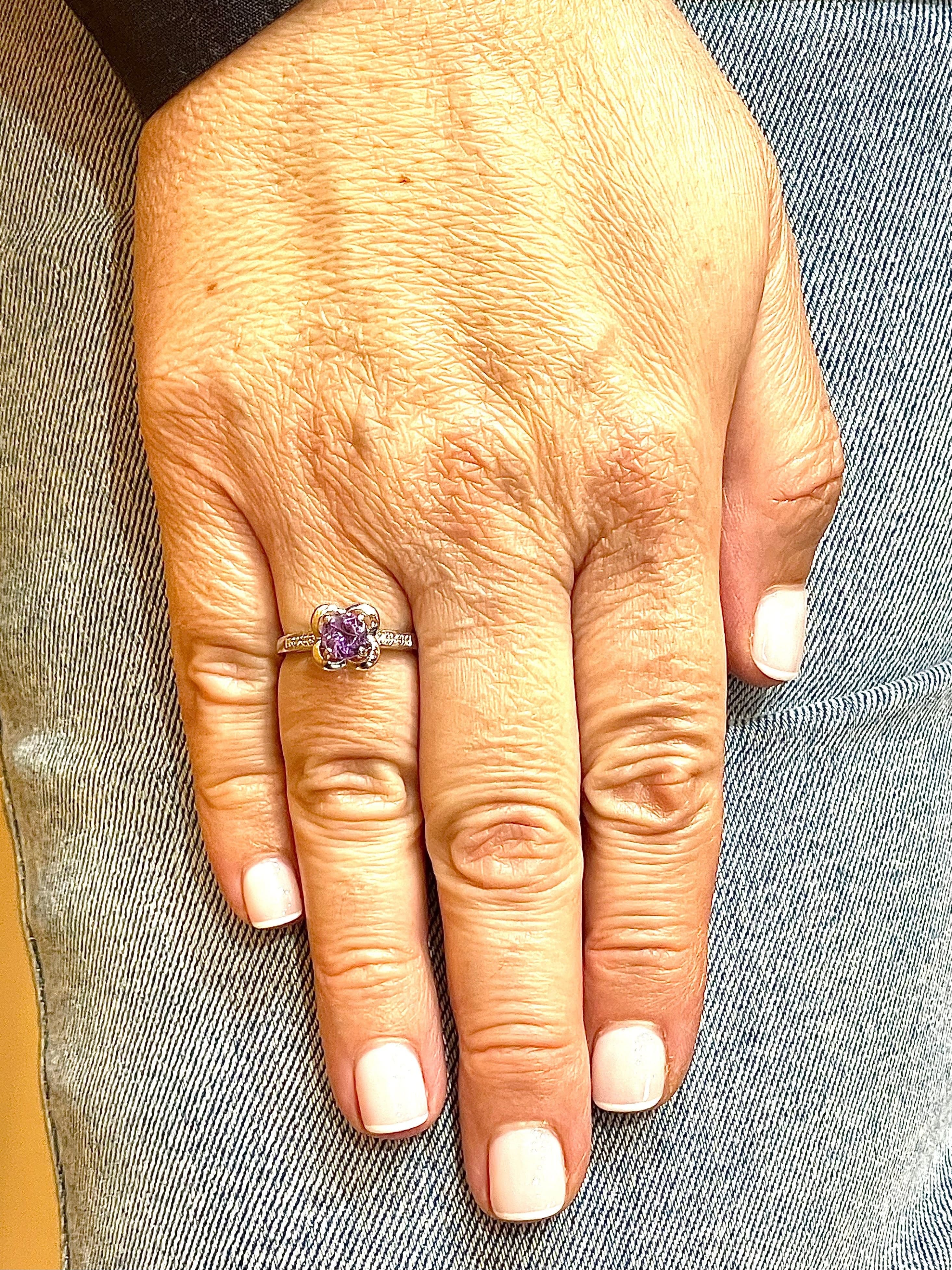 Ring Mauboussin Desirez Amour white gold amethyst and diamonds - Image 8