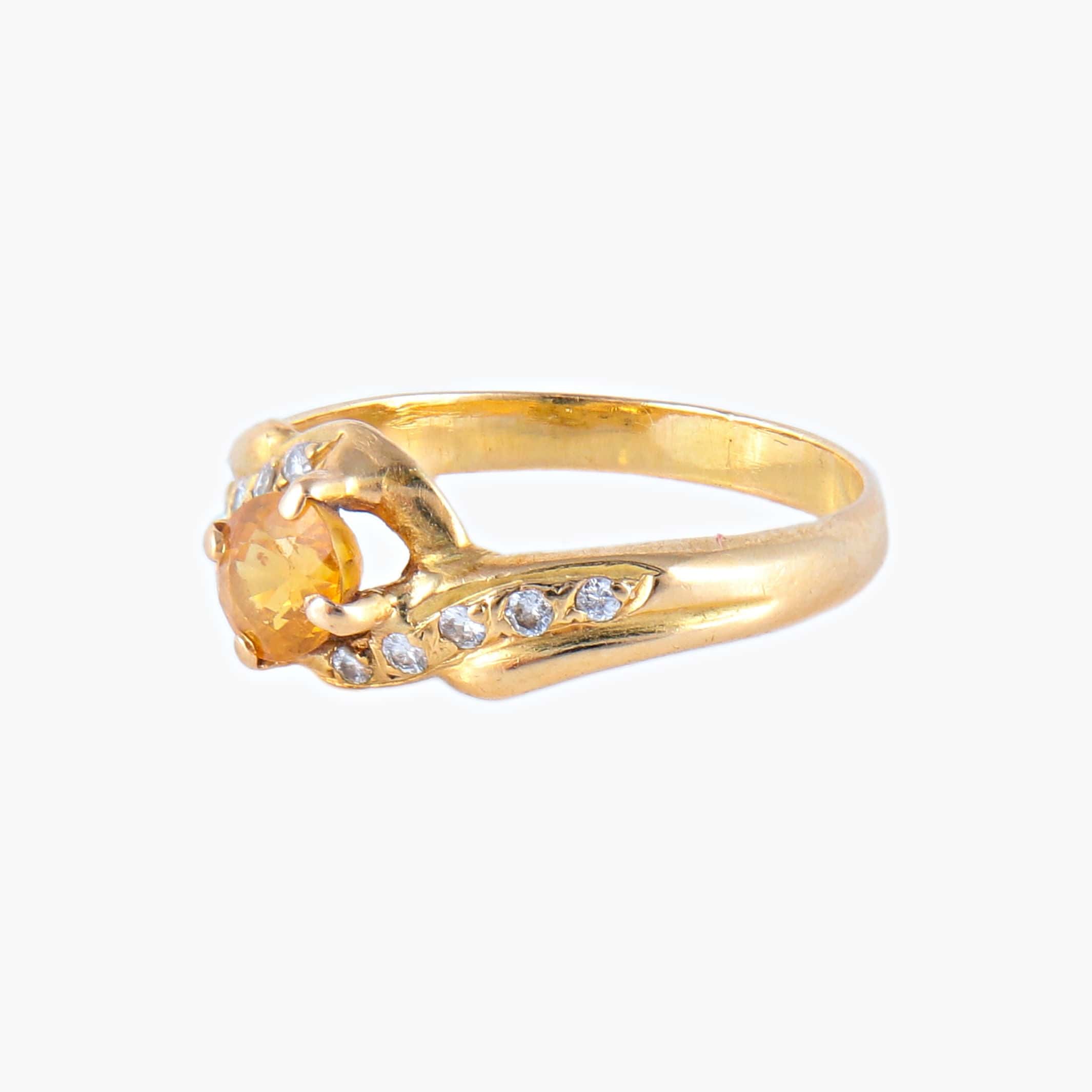 Citrine Diamond Ring - Image 6