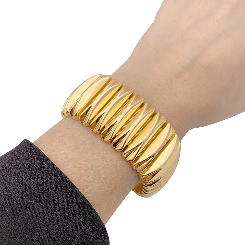 Vintage yellow gold bracelet. - Image 2