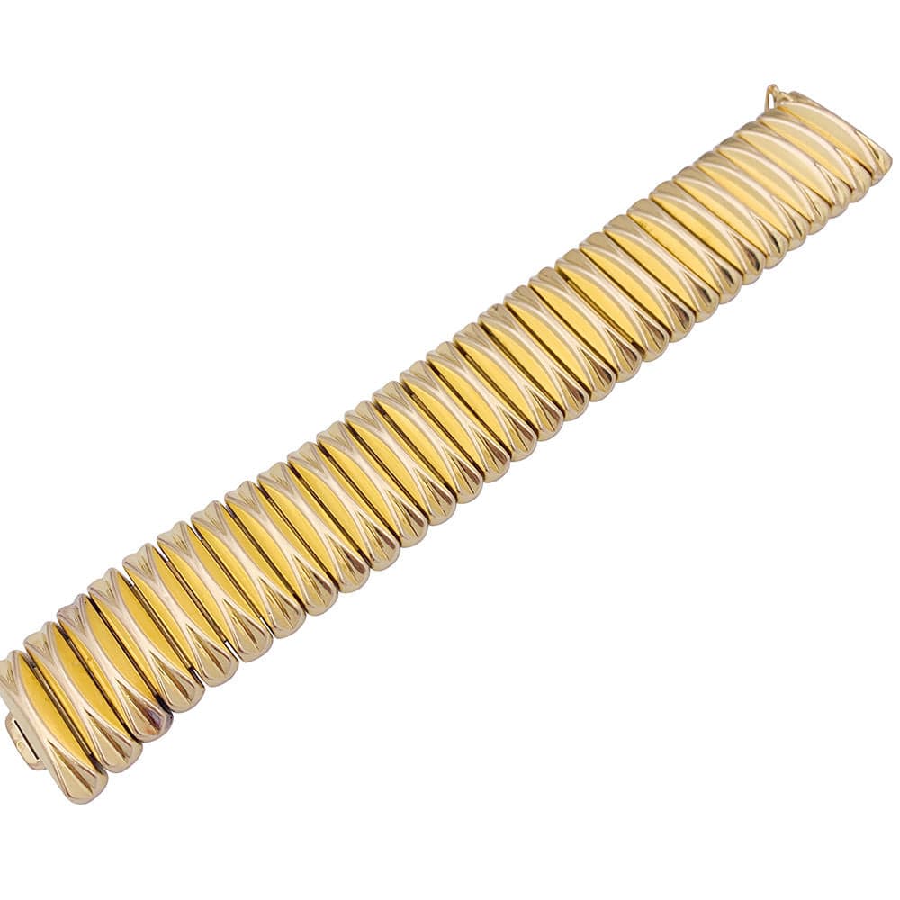 Vintage yellow gold bracelet. - Image 3