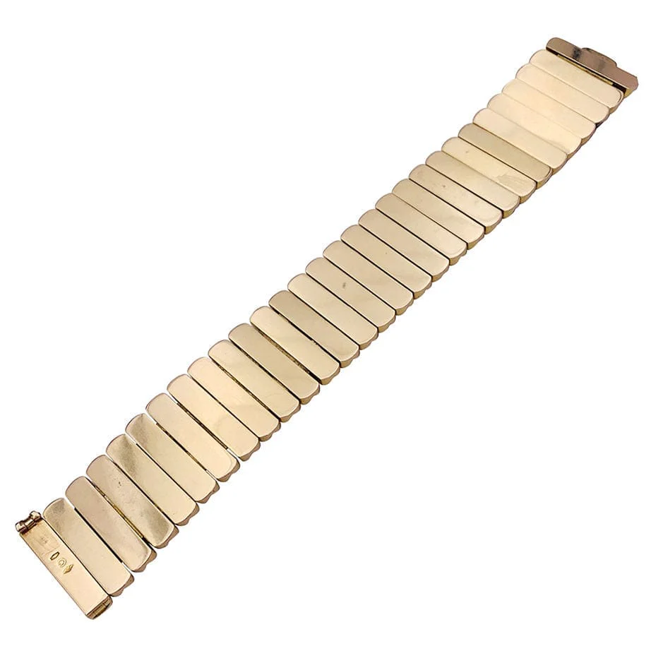 Vintage yellow gold bracelet. - Image 4