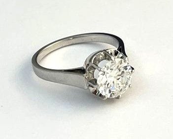 Ring Solitaire 1.77 carat diamond