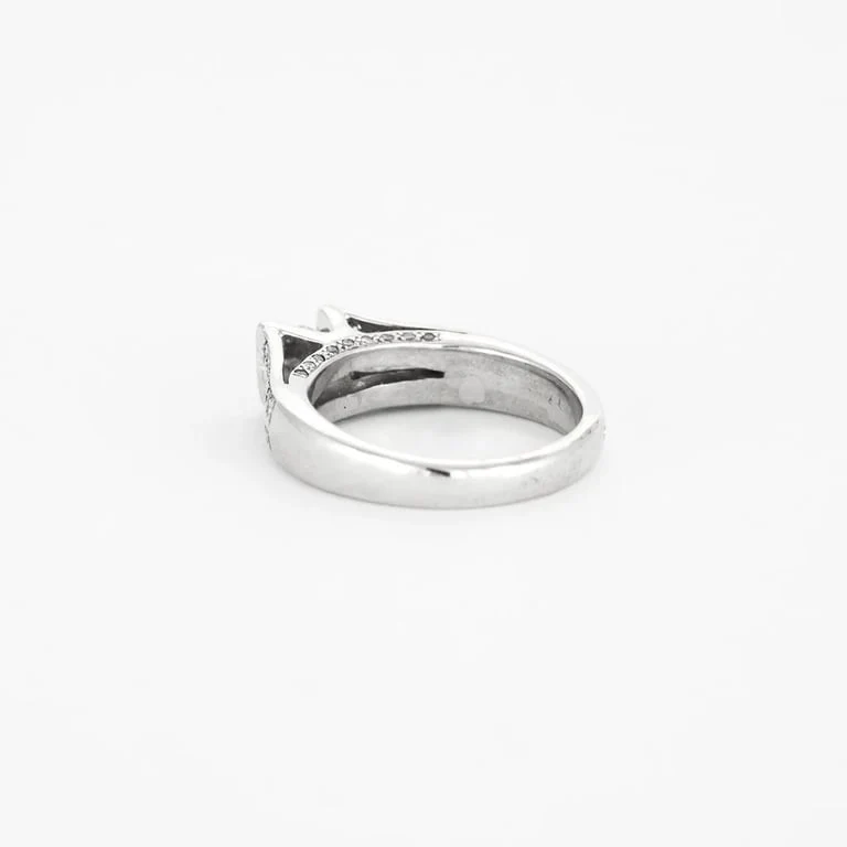 White gold ring, diamonds - Image 5