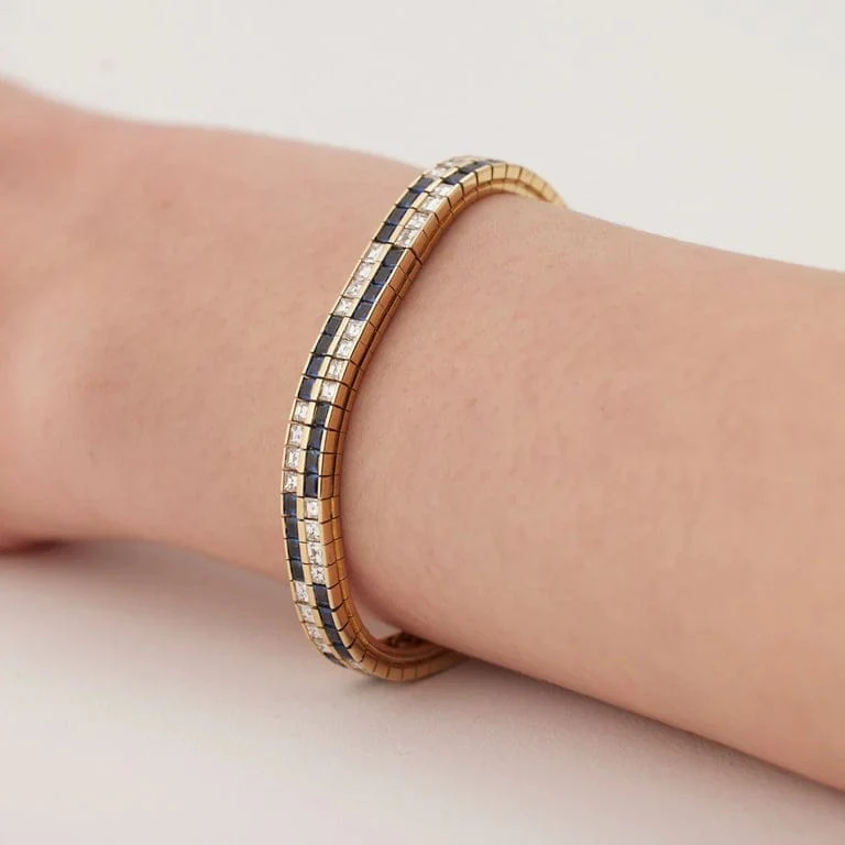 Sapphire and diamond bracelet - Image 3