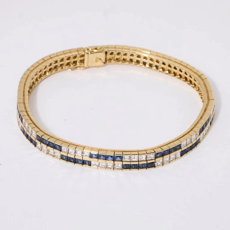 Sapphire and diamond bracelet - Image 5