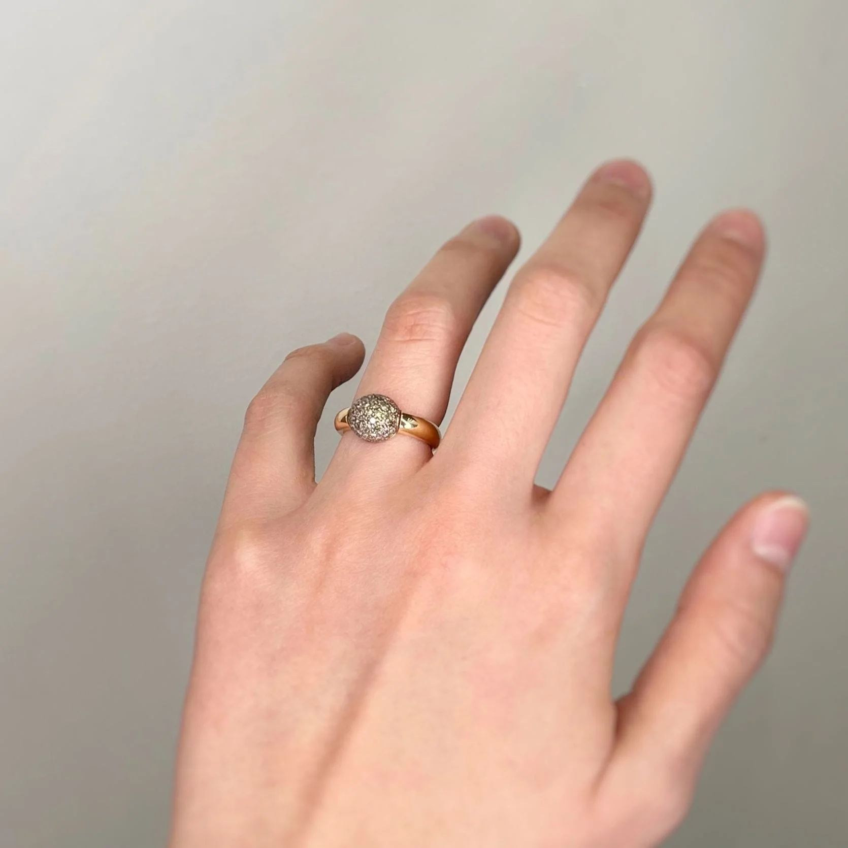 Yellow gold and diamond ring - Image 2