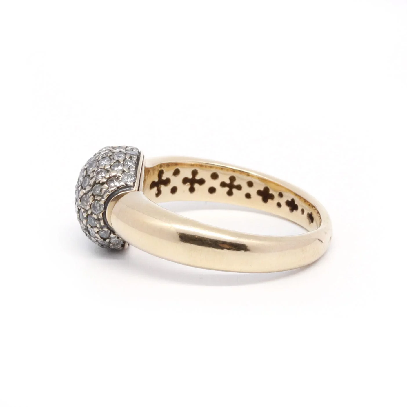 Yellow gold and diamond ring - Image 3