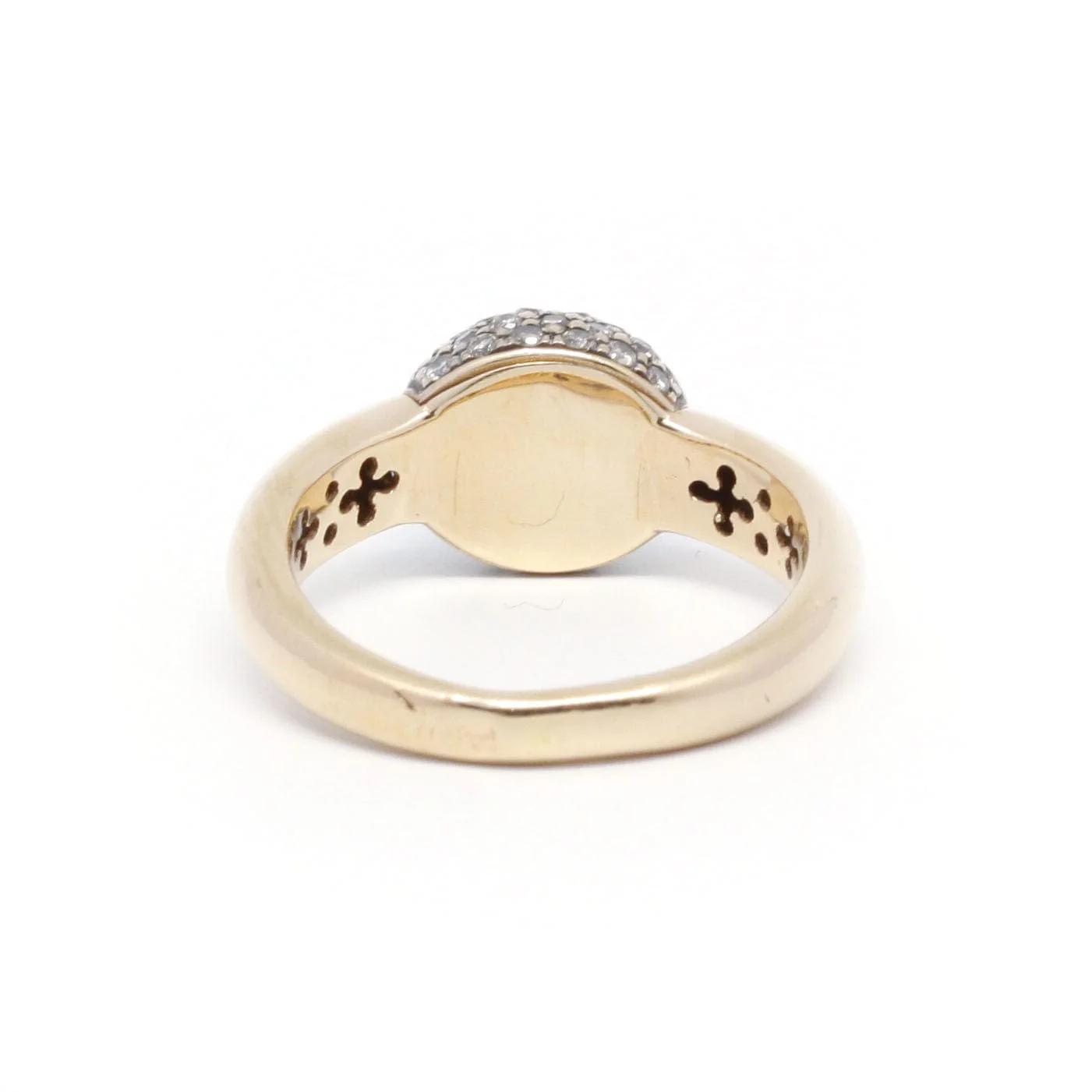 Yellow gold and diamond ring - Image 4