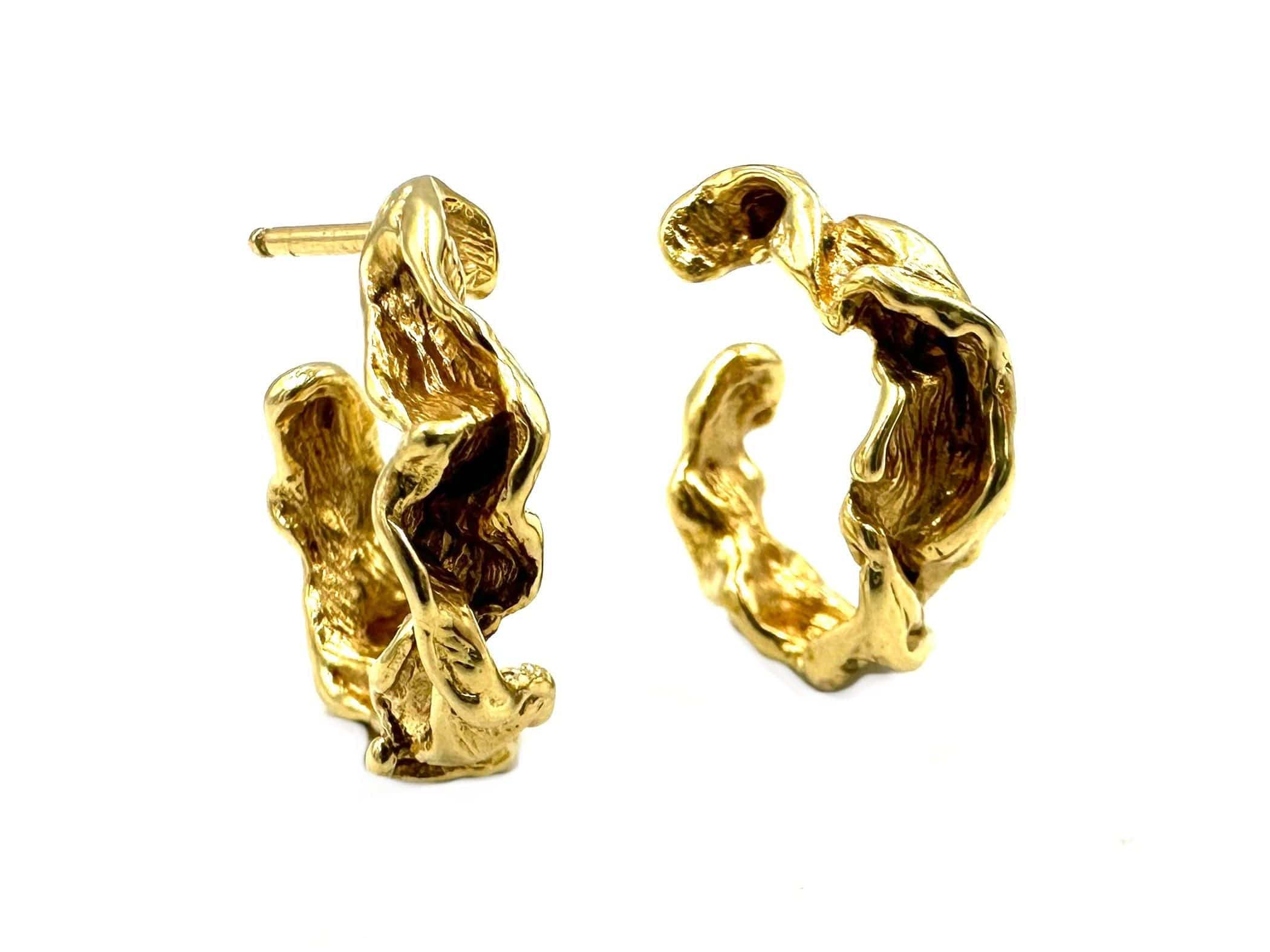GILBERT ALBERT - Yellow gold hoop earrings - Image 5