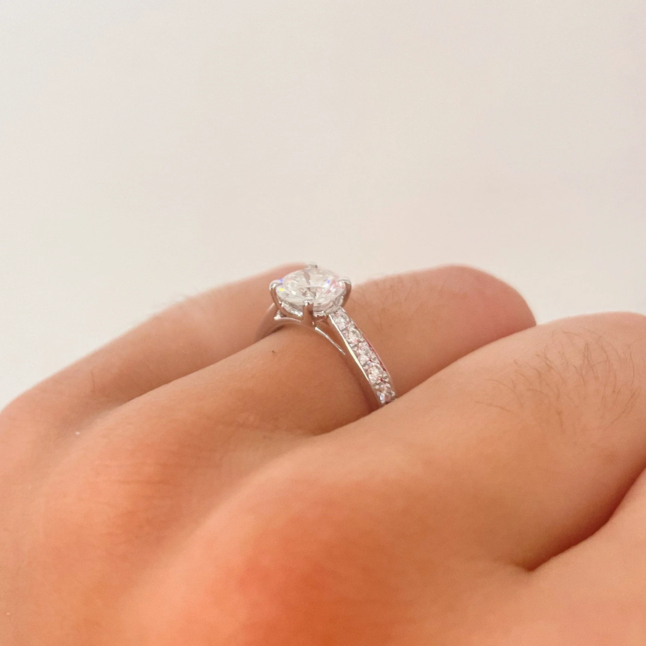 Diamond Solitaire Ring - Image 3