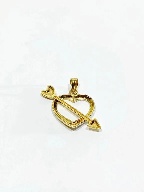 Gold heart pendant - Image 10