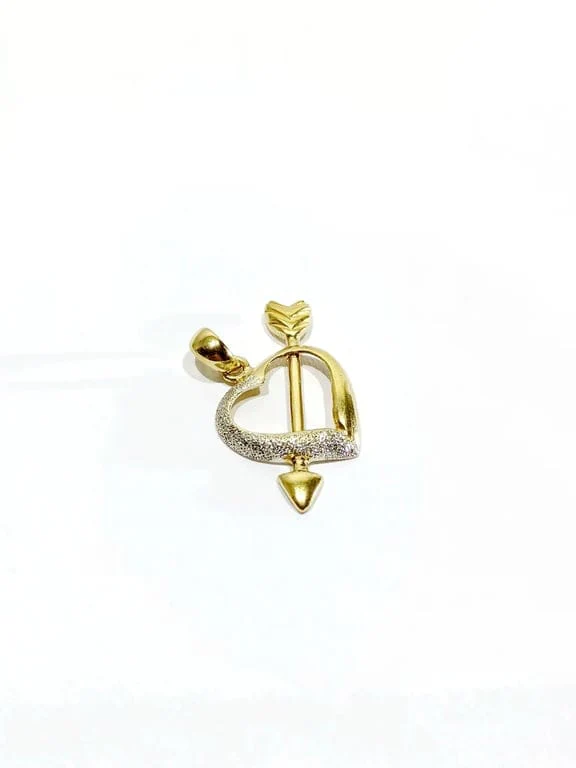 Gold heart pendant - Image 6