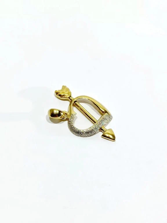 Gold heart pendant - Image 8