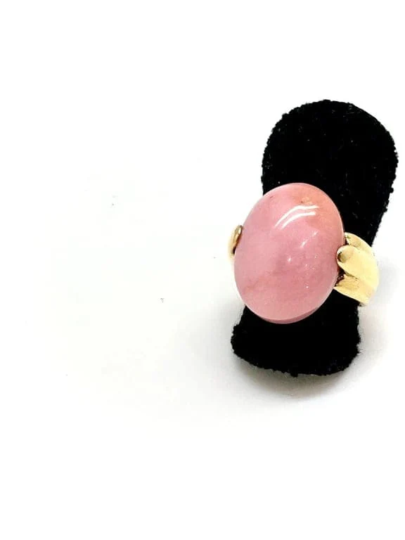 Yellow gold and coral ring - Image 9
