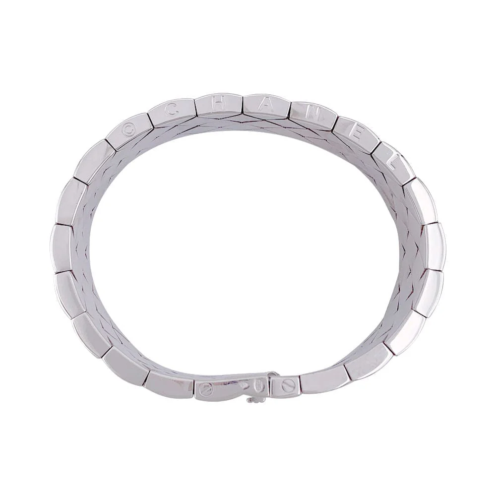 Bracelet Chanel, “Quilted”, white gold. - Image 5