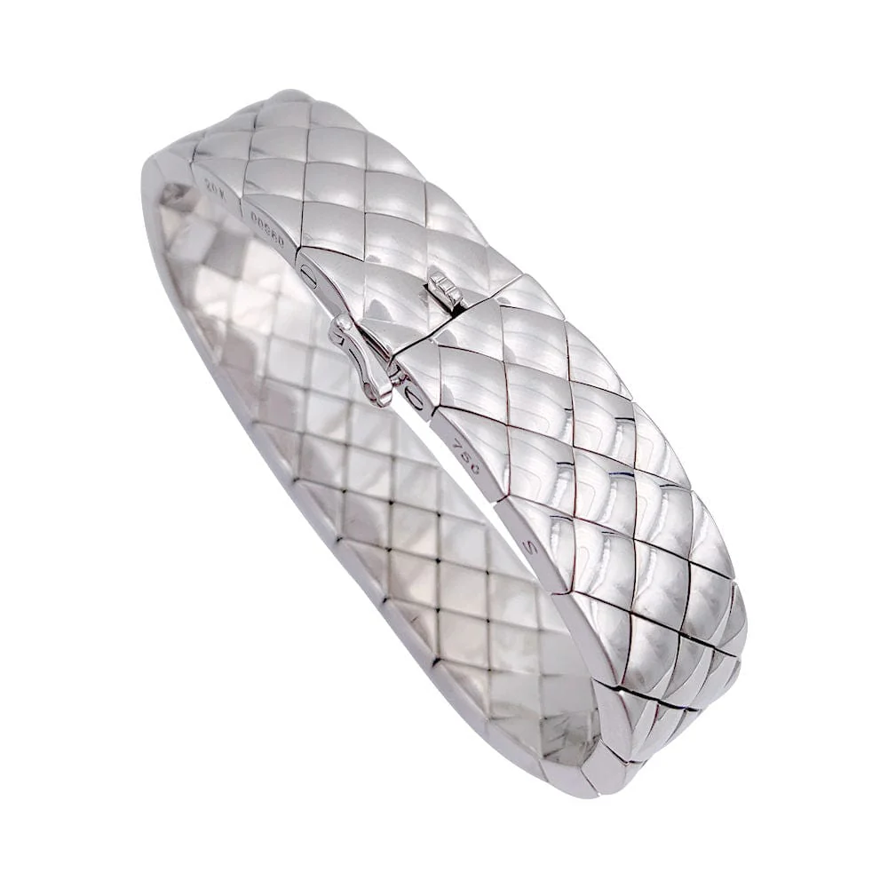 Bracelet Chanel, “Quilted”, white gold. - Image 6