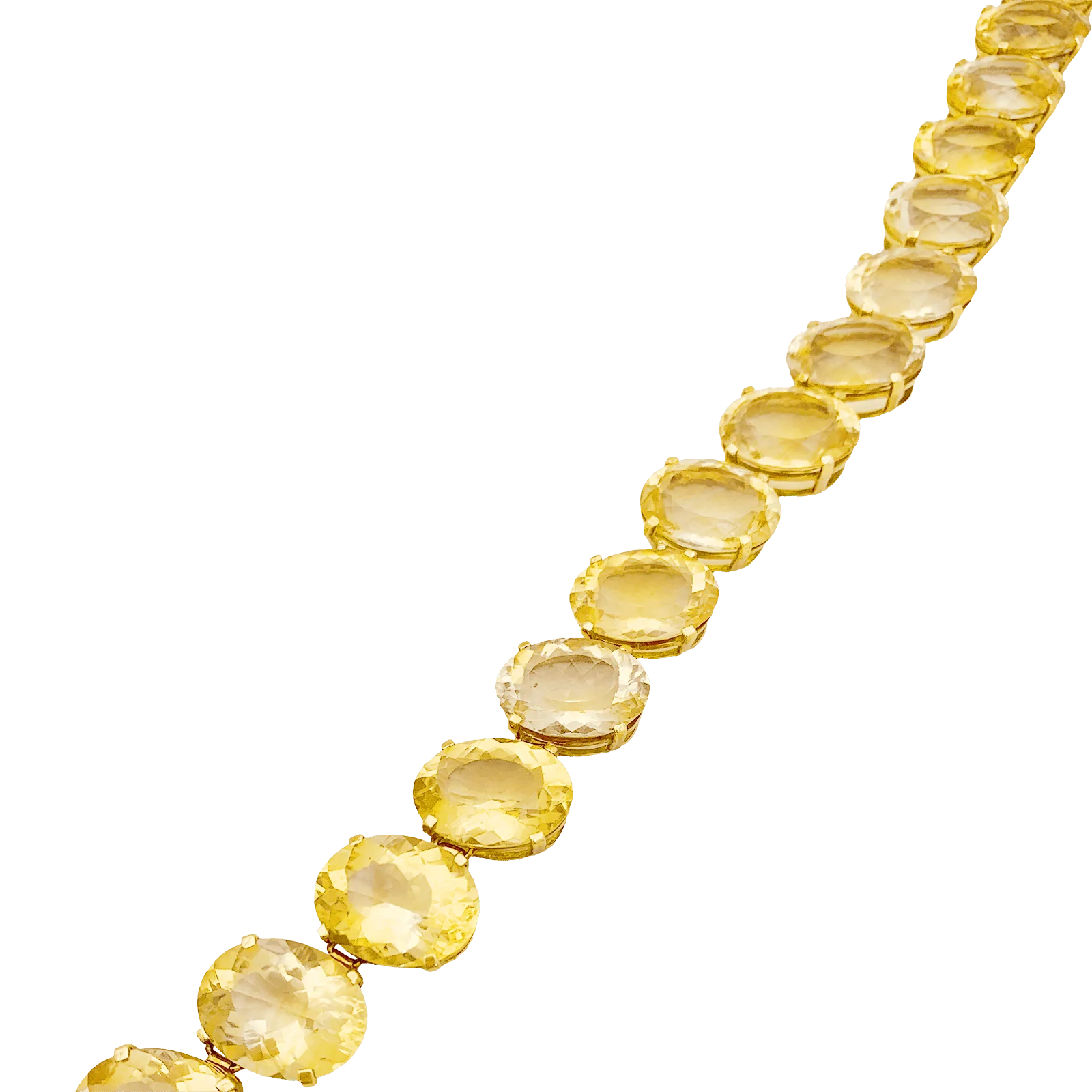 Yellow gold and citrine necklace. - Image 5