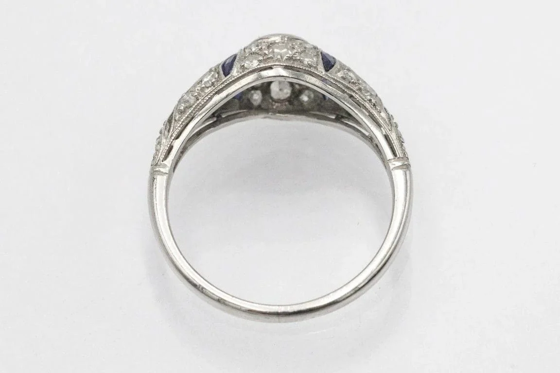 Art Deco ring with diamonds, 1920s - Image 7