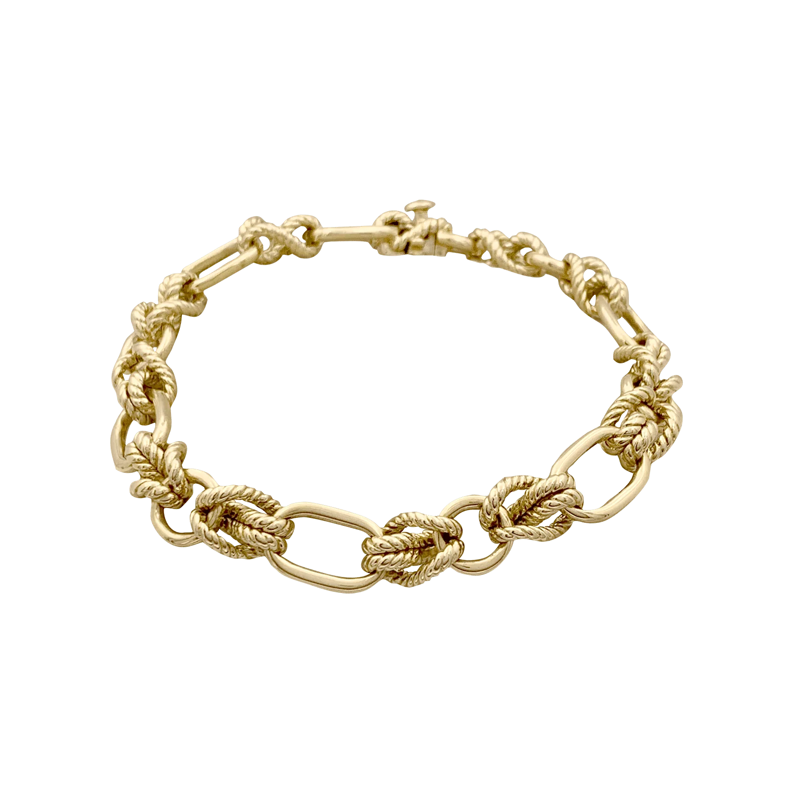 Yellow gold "Knots" bracelet. - Image 3