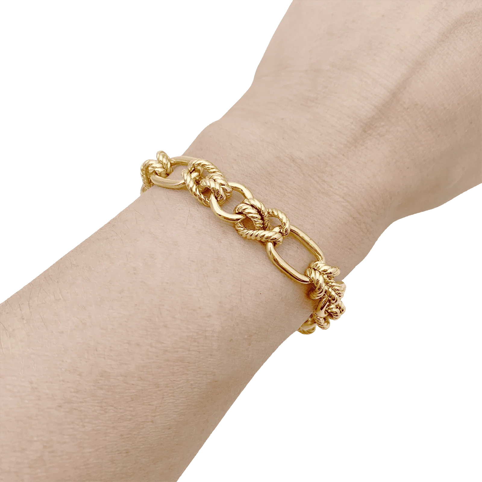 Yellow gold "Knots" bracelet. - Image 4
