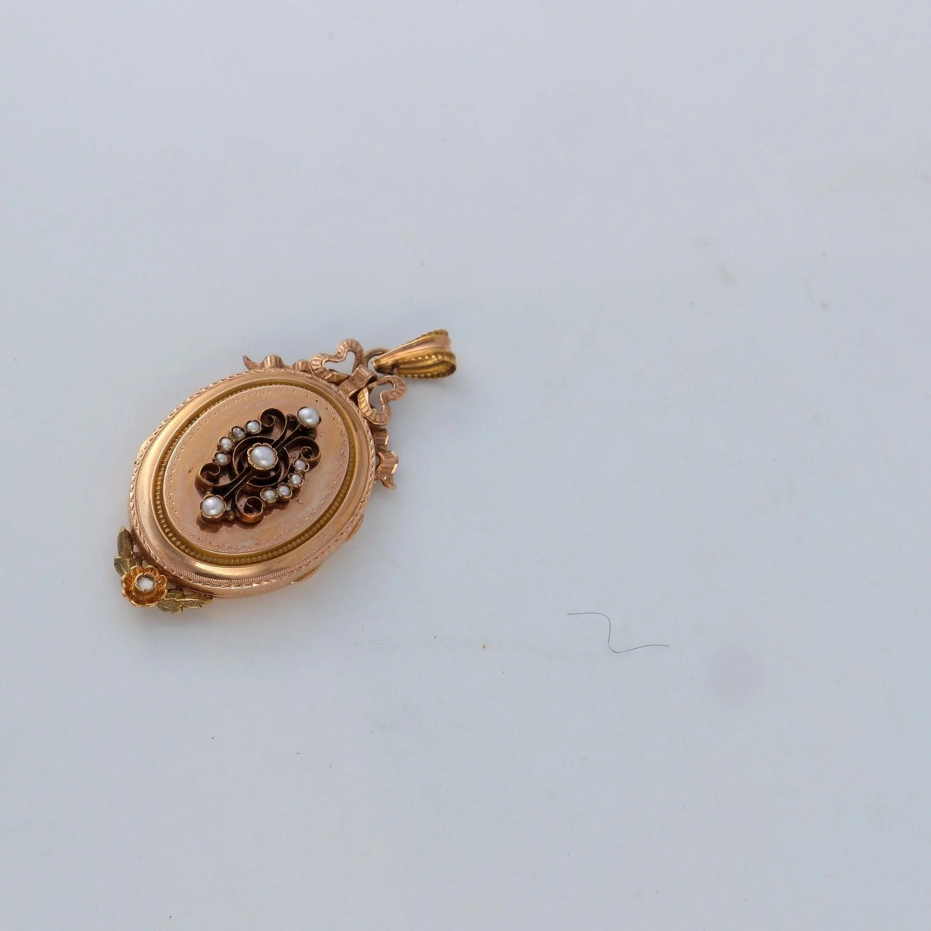 Yellow gold set, pearls - Image 5