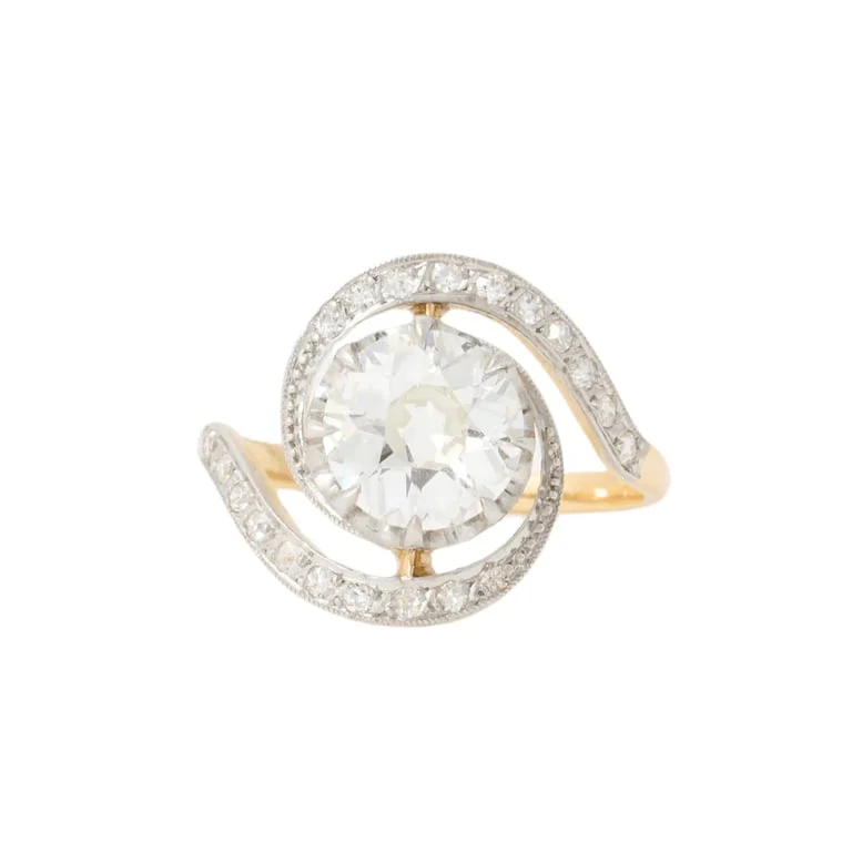 2.04ct Diamond Swirl Ring