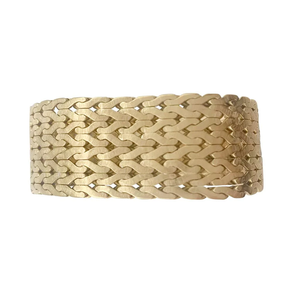 Vintage yellow gold bracelet.