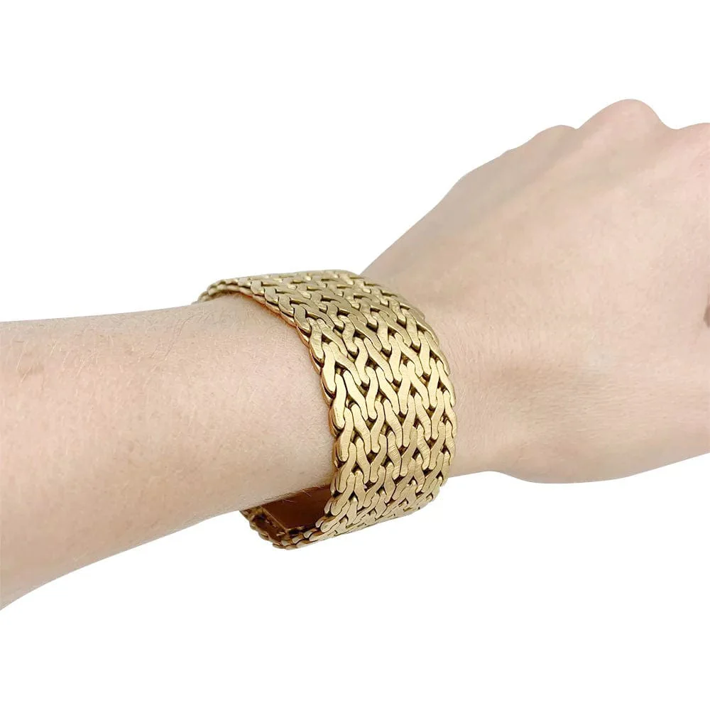 Vintage yellow gold bracelet. - Image 2