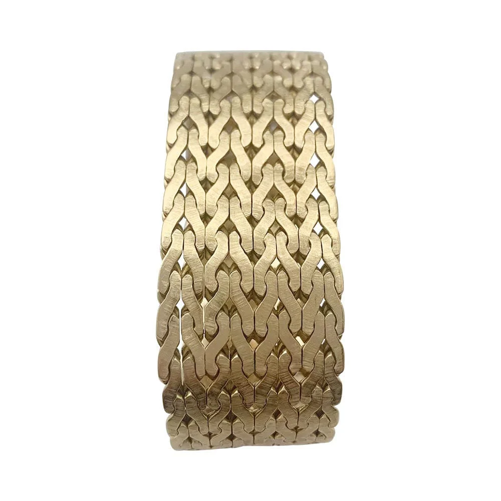 Vintage yellow gold bracelet. - Image 3