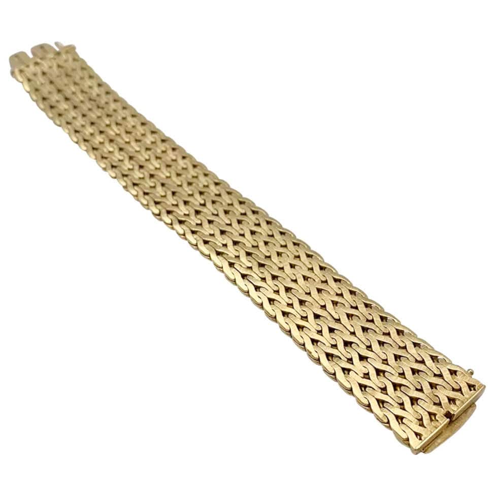 Vintage yellow gold bracelet. - Image 5