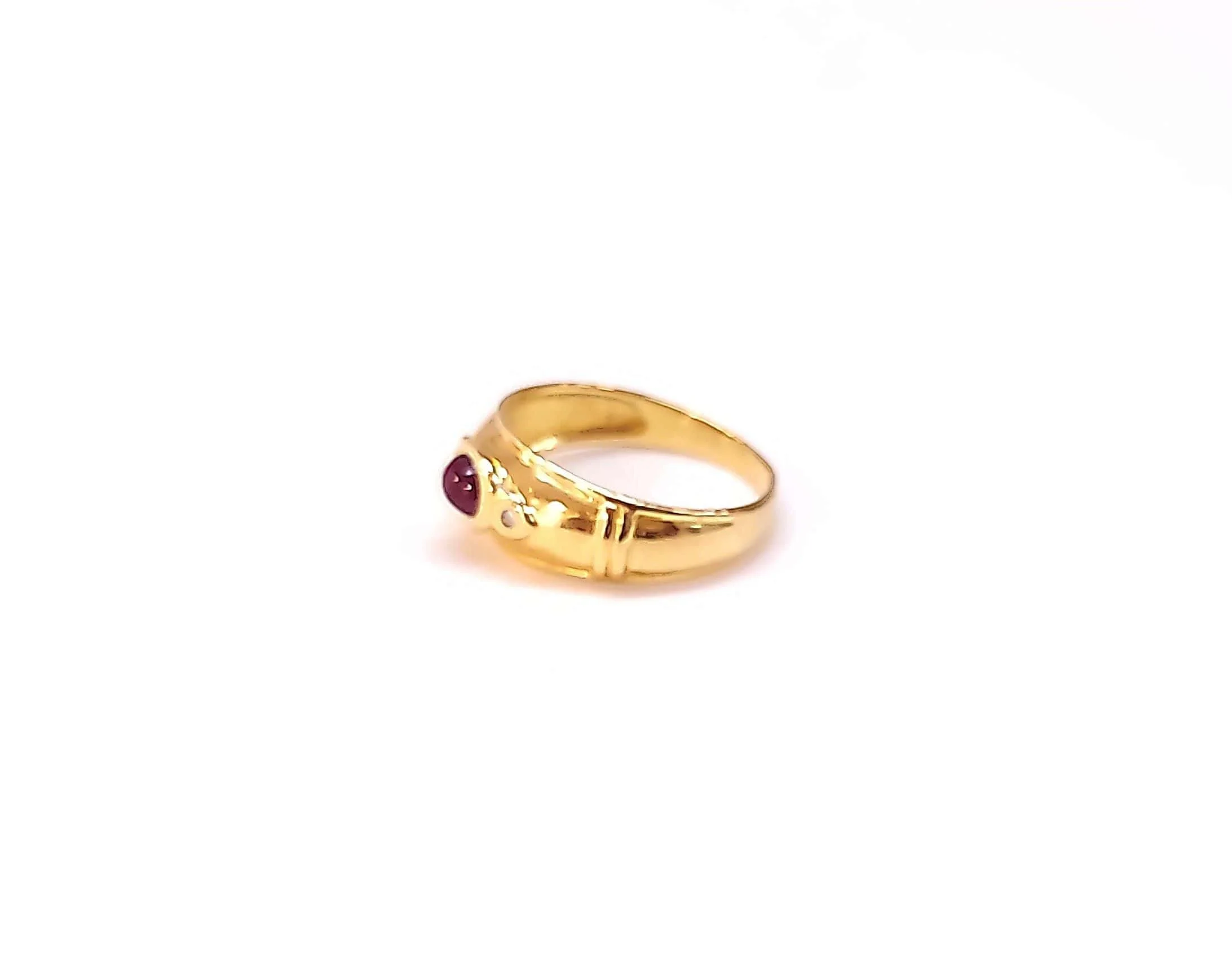 Ruby and diamond bangle ring - Image 4