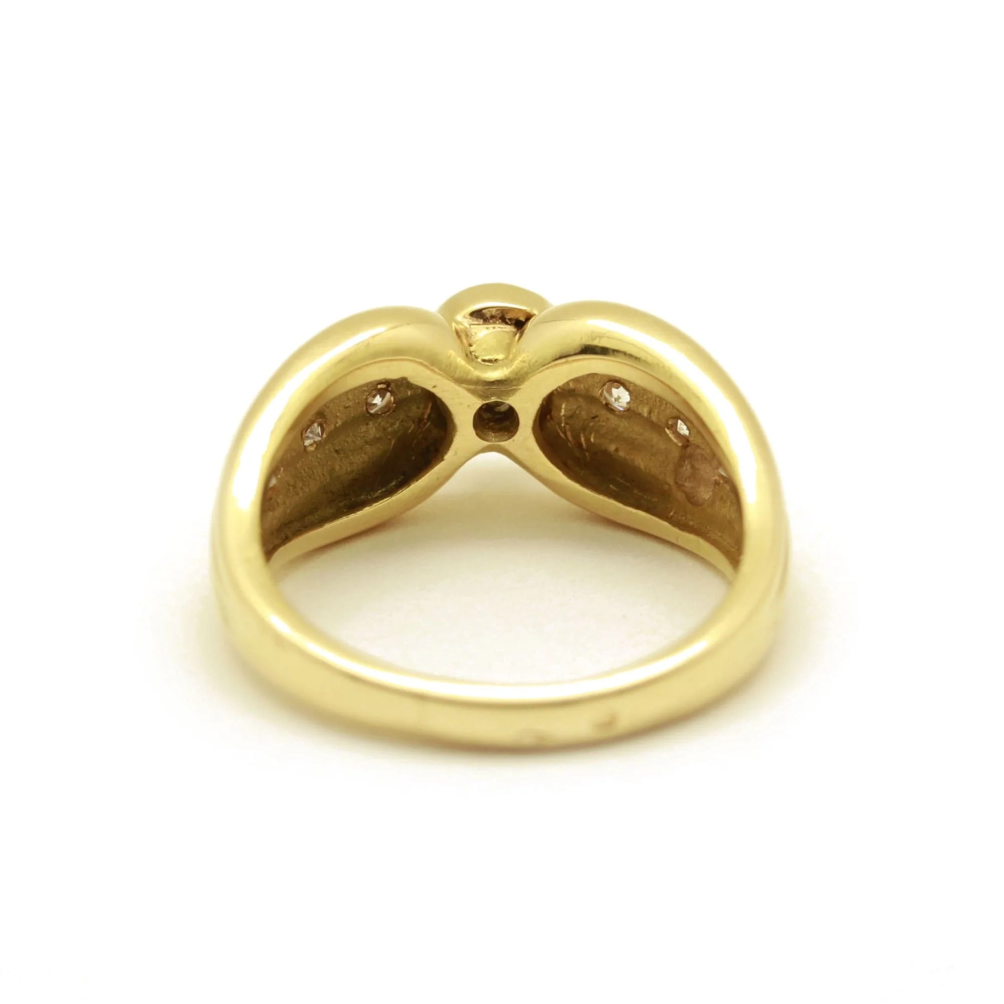 Yellow gold diamond ring - Image 3