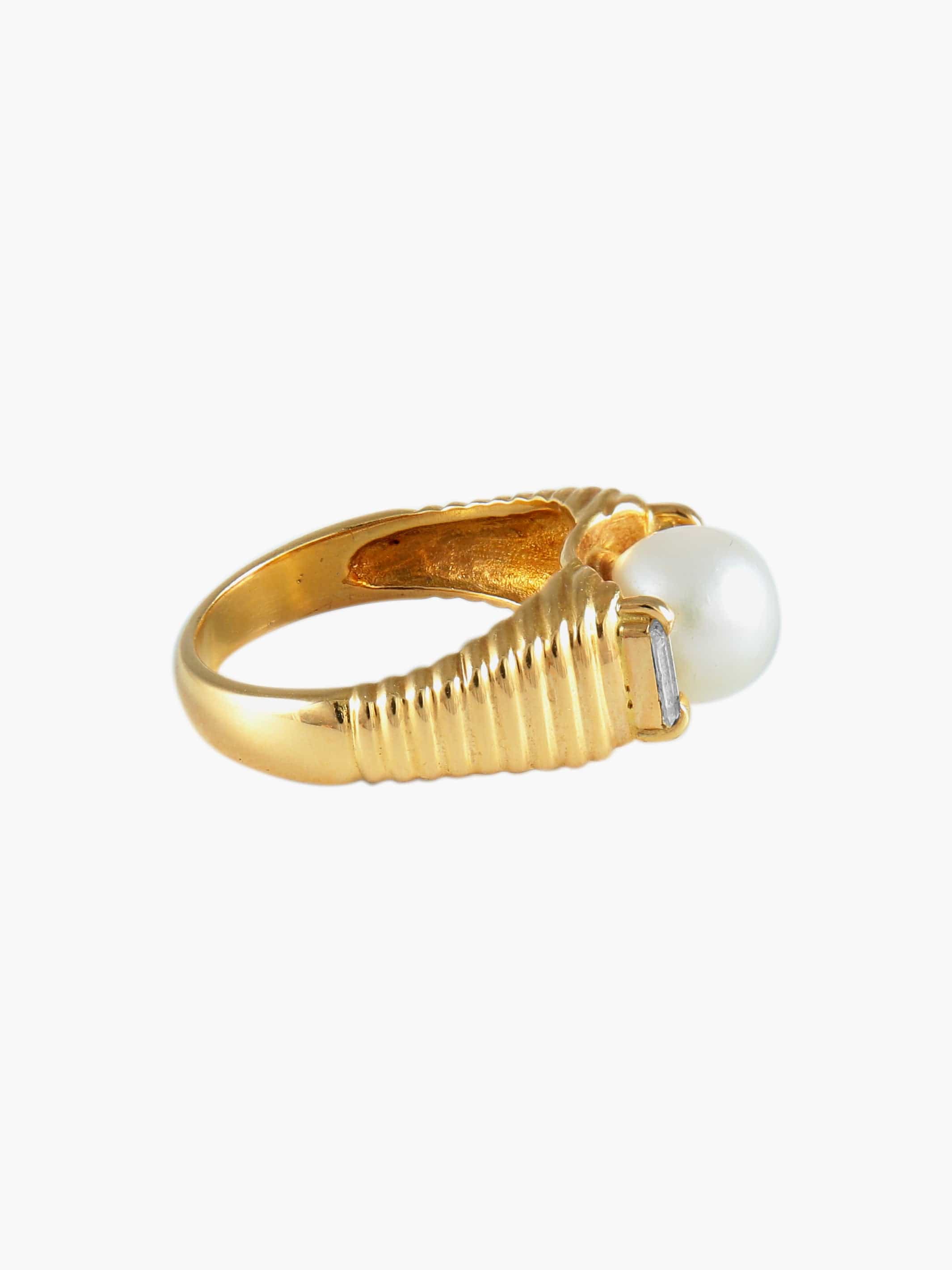 Pearl and Diamond Ring - Image 6