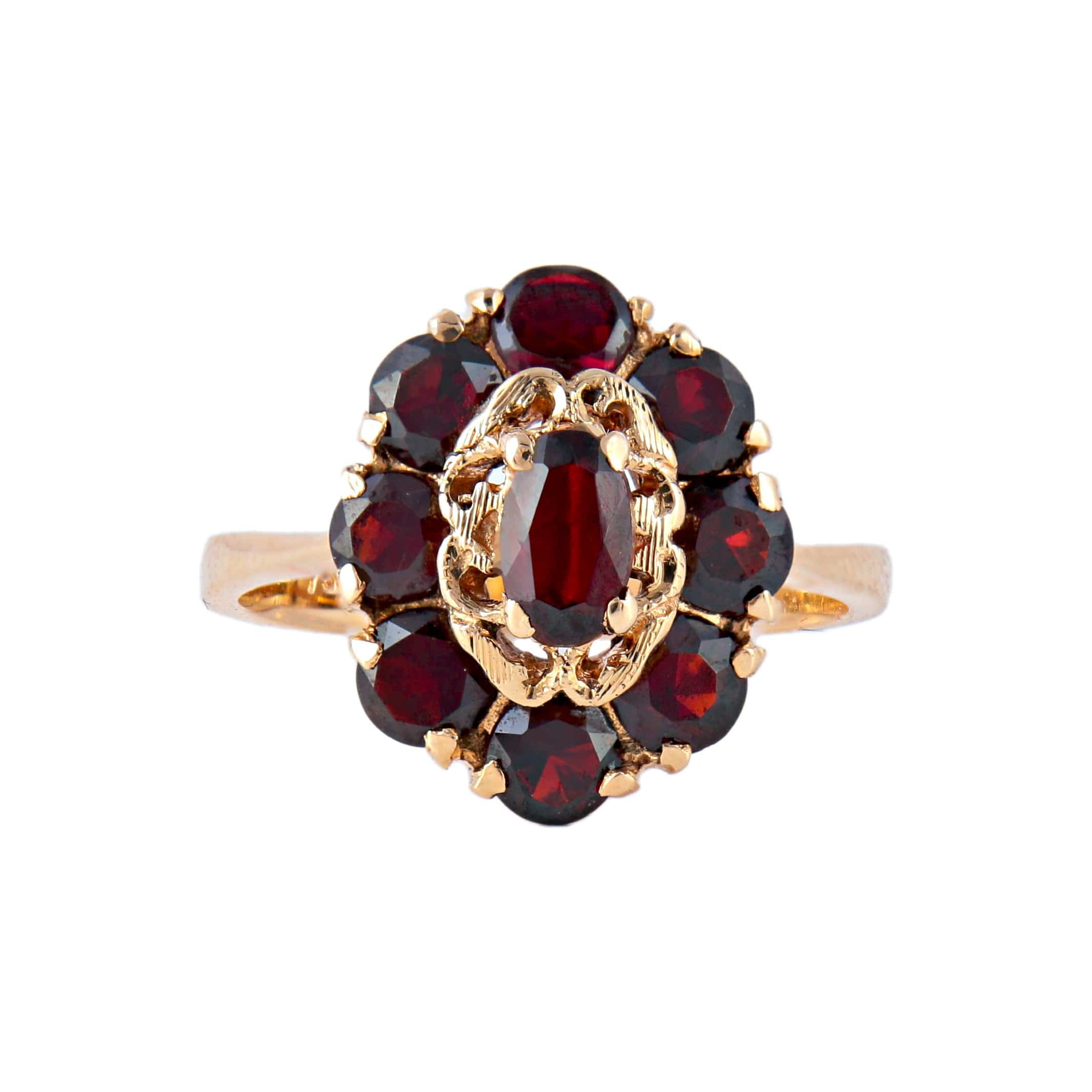 Ring Daisy garnets