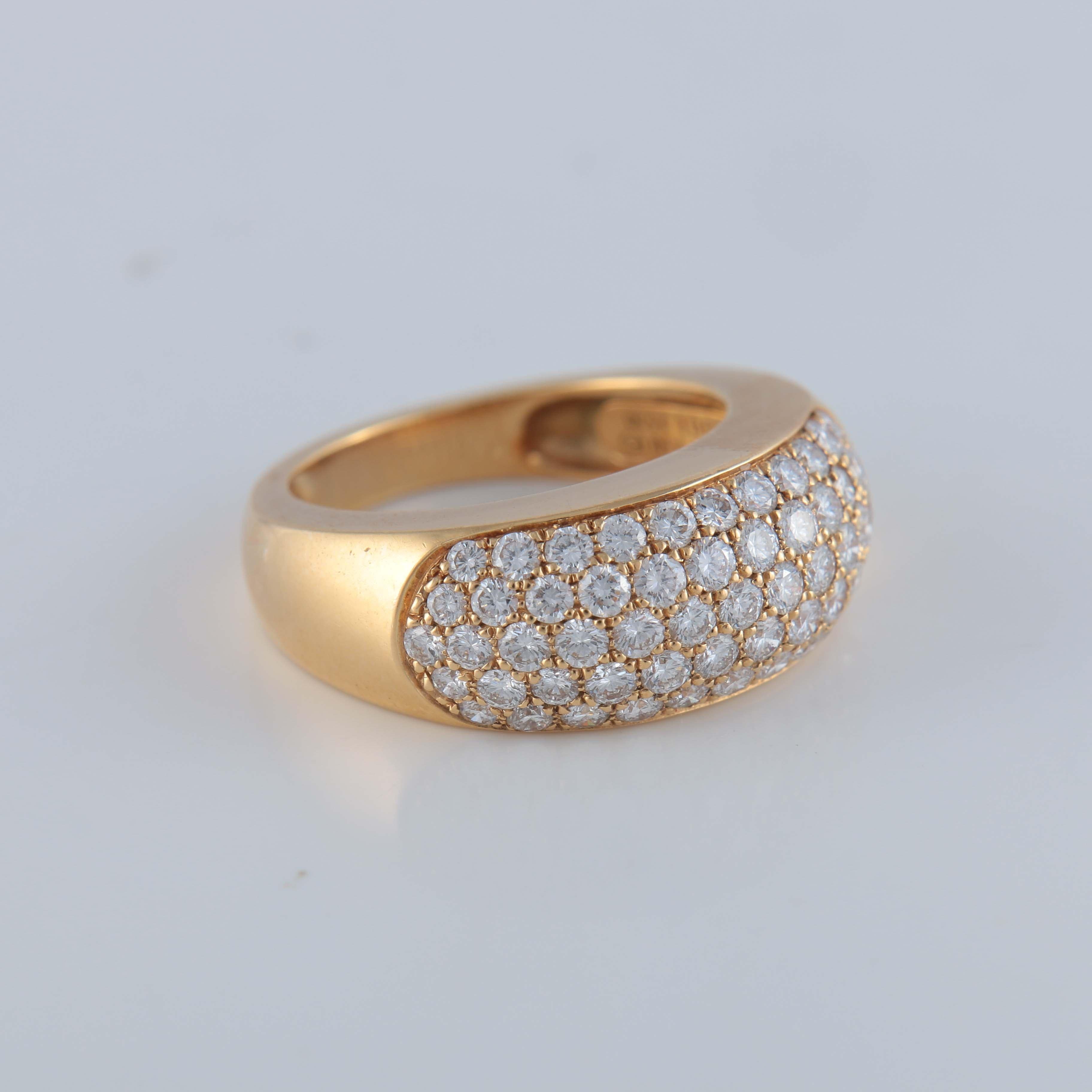 Van Cleef & Arpels yellow gold diamond ring - Image 3