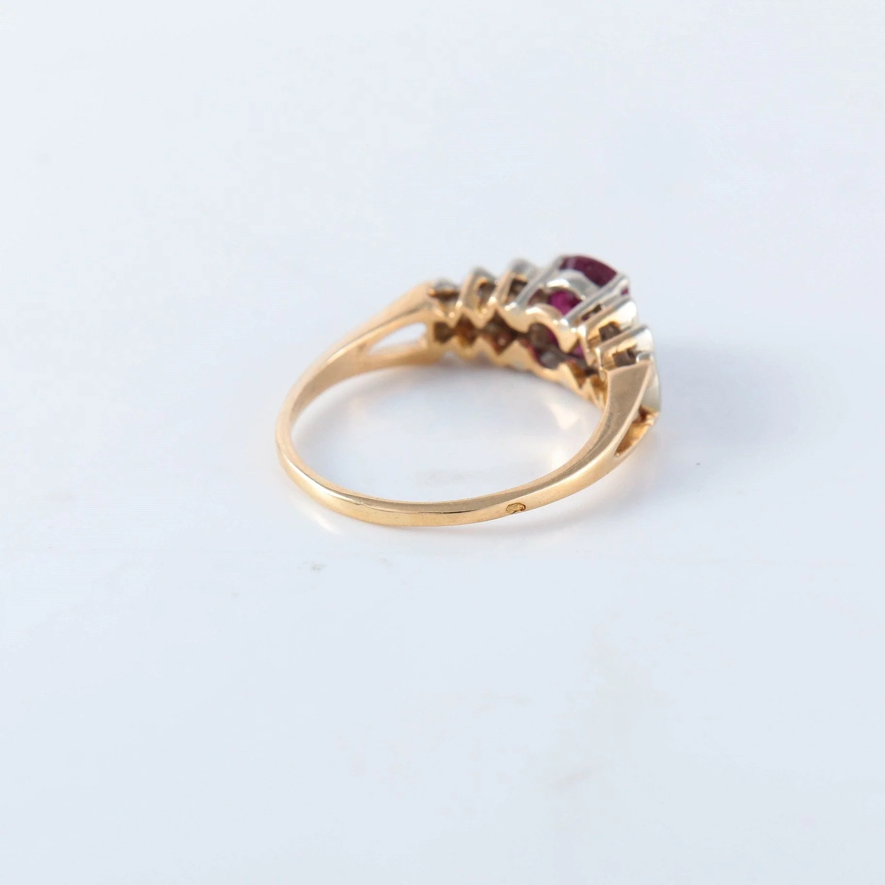 Gold ring, ruby - Image 7