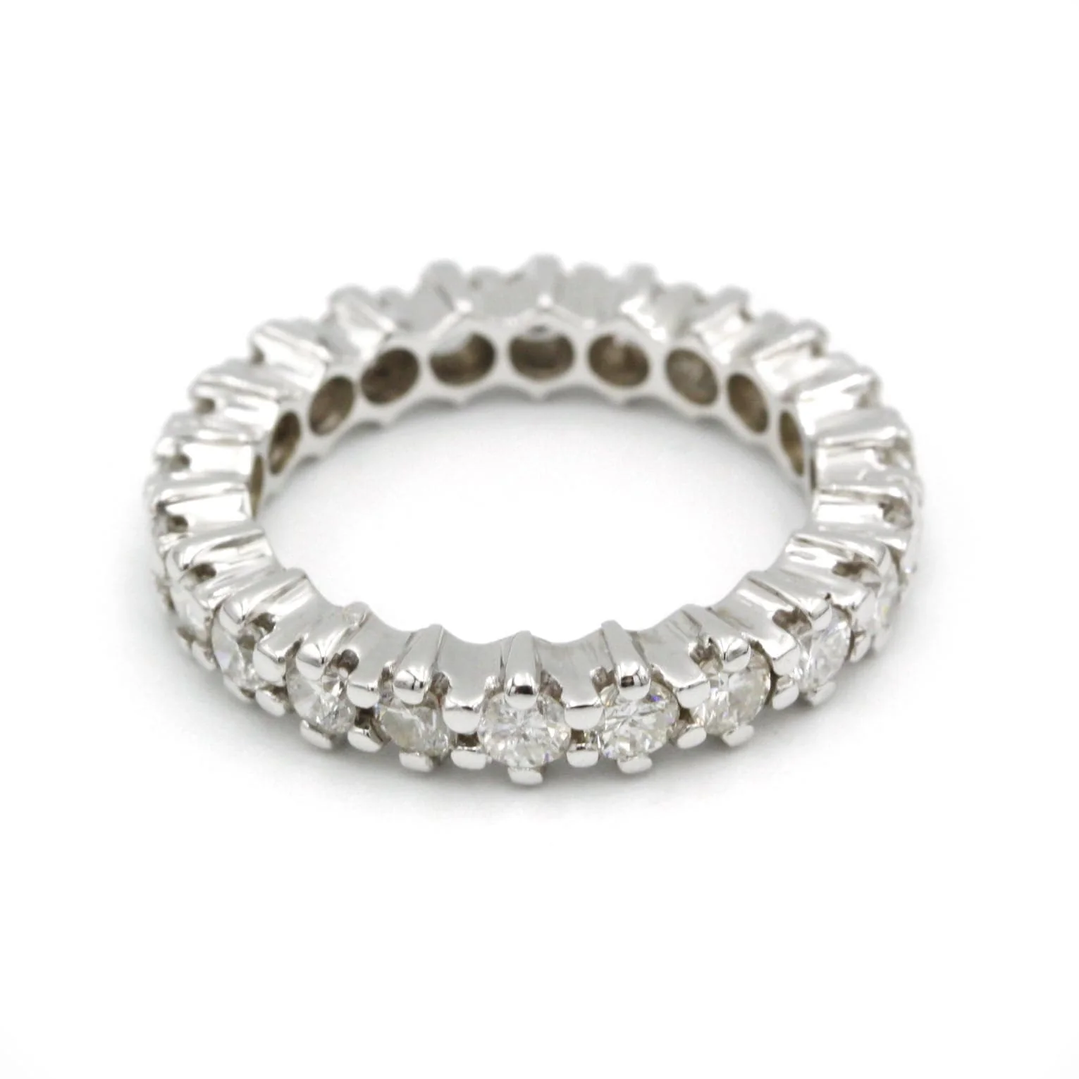 Wedding ring - White gold Diamonds - Image 3