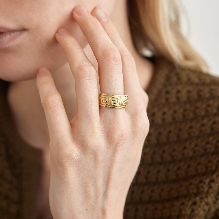 Gold Bangle Ring Greek Friesland - Image 10