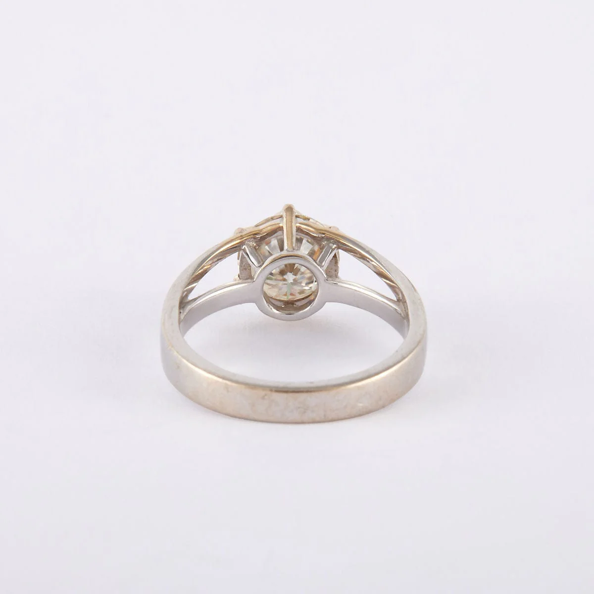 Solitaire ring in white gold, diamond - Image 5