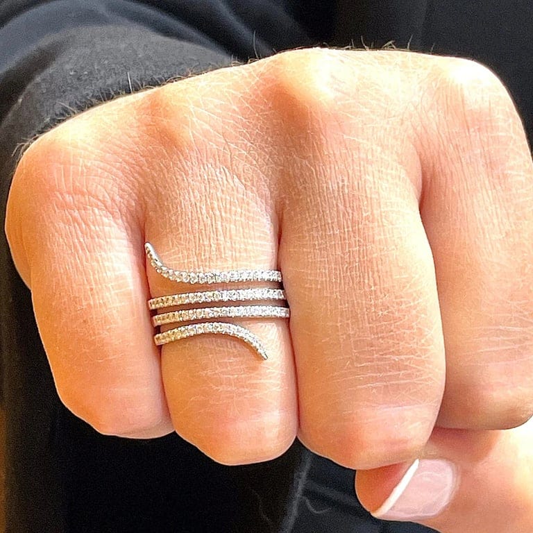 Diamond snake ring - Image 2