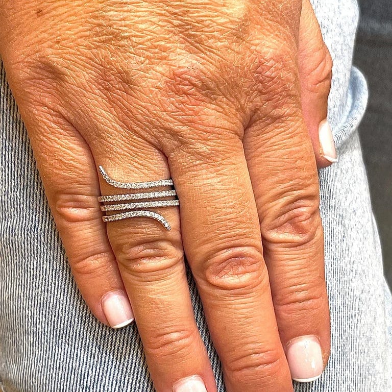 Diamond snake ring - Image 3
