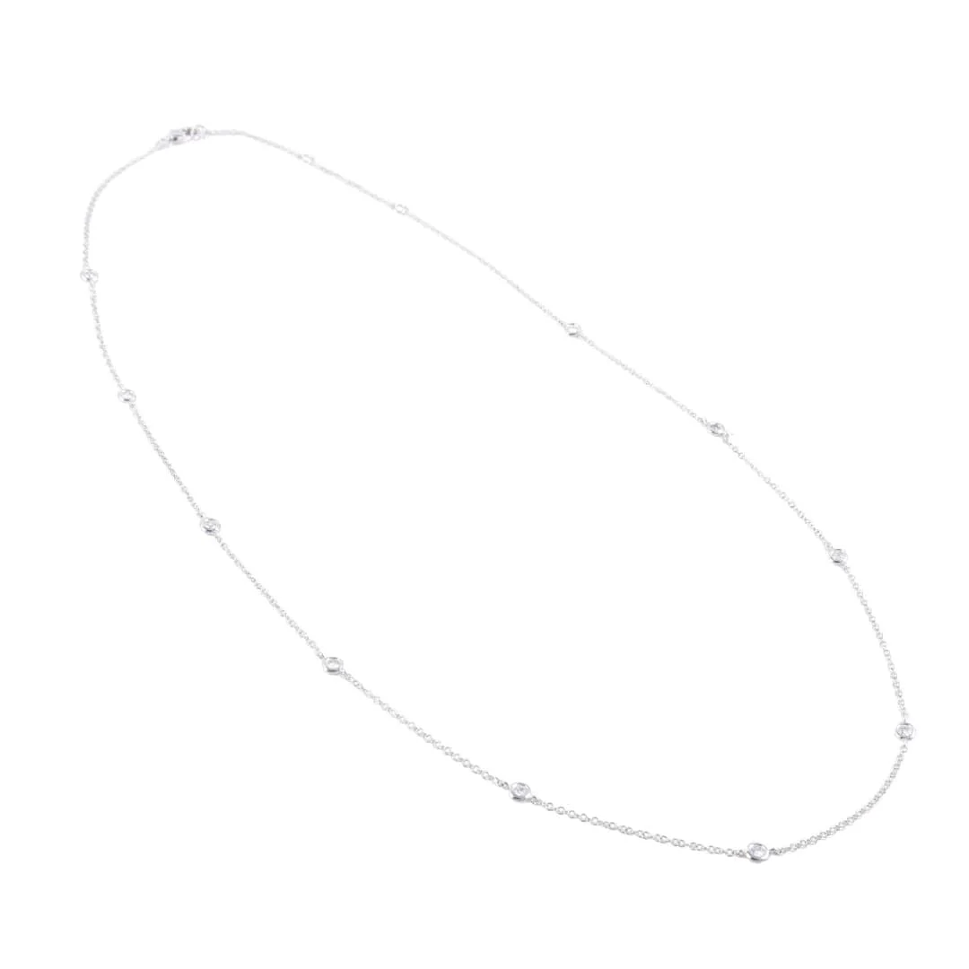 White gold 10 diamond necklace
