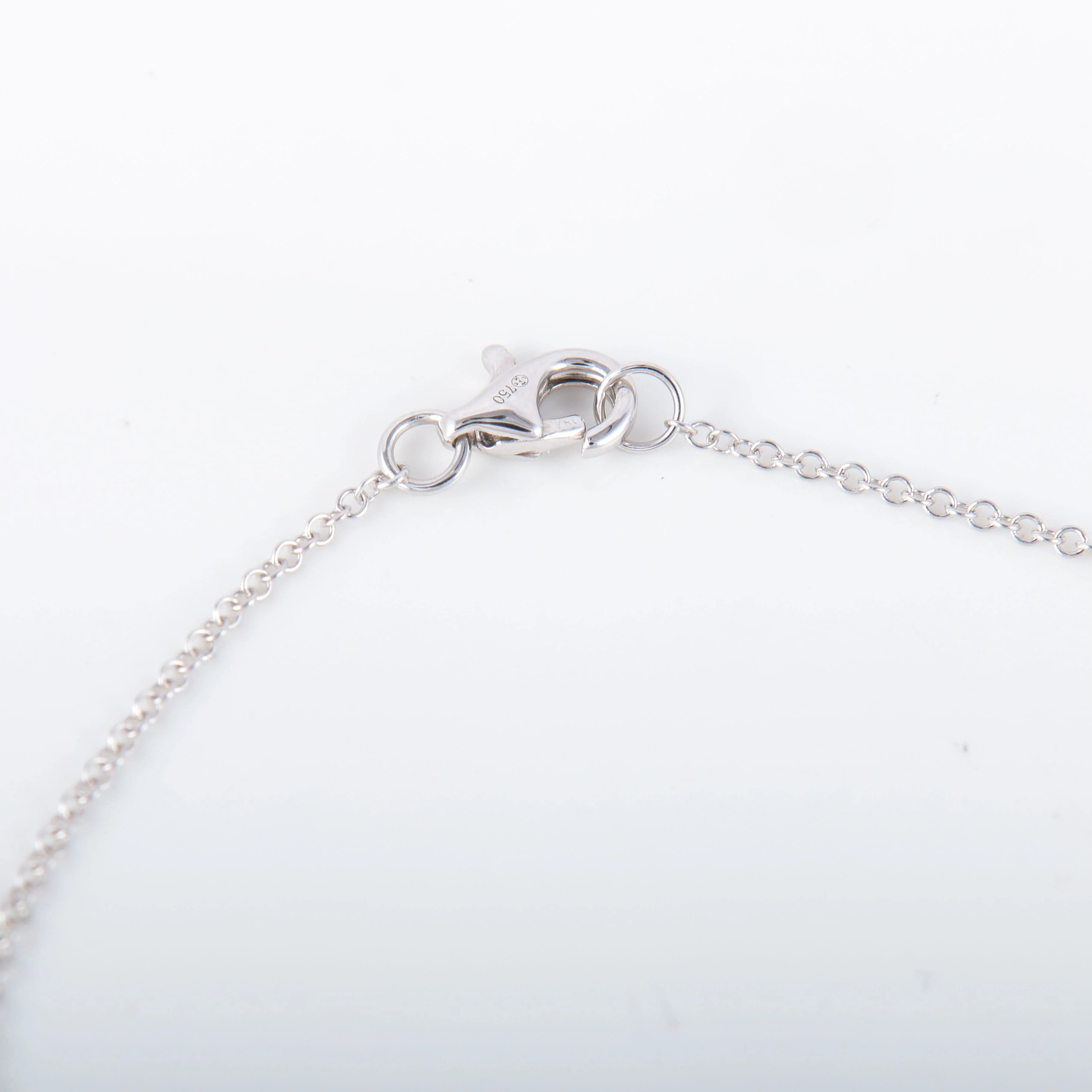 White gold 10 diamond necklace - Image 8