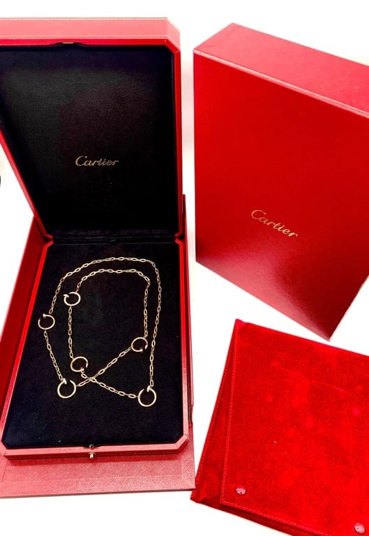 Cartier - Long necklace Juste Un Clou paved in 18k rose gold and diamonds  - Image 6